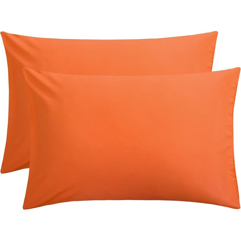 Microfiber Queen Pillow Cases 2 Pack Wrinkle Resistant Soft Bed Pillow Covers US