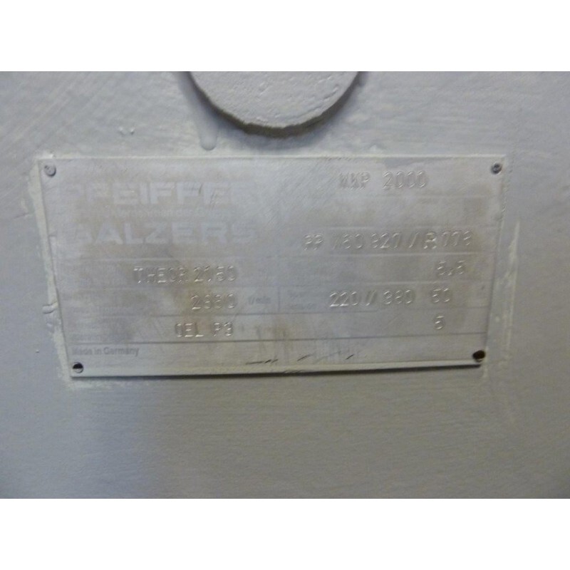 ROOTS VACUUM PUMP PFEIFFER WKP 2000