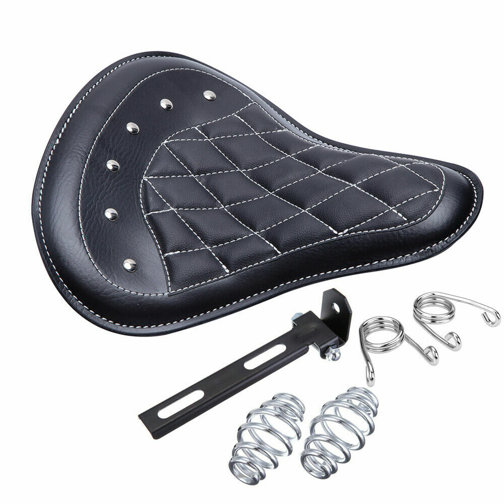 For Harley Davidson Softail Bobber Chopper Motorcycle Large Spring Solo Seat US