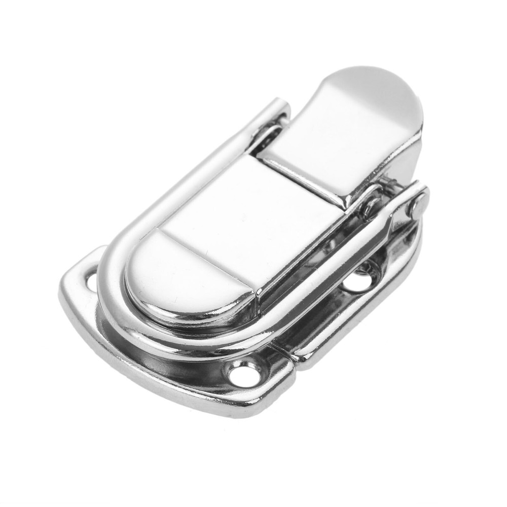 Cabinet Fastener Toggle Catch Latch Boxes Case Trunk Suitcase Lock Chest Silver