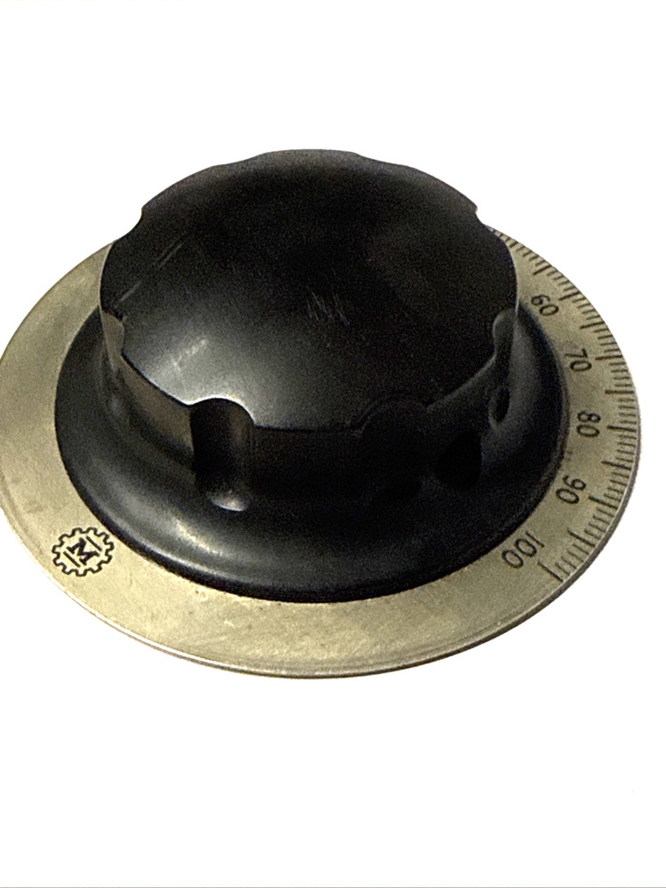 DIAL  knob with skirt  OD=88 mm  by J. MILLEN MFG. CO.