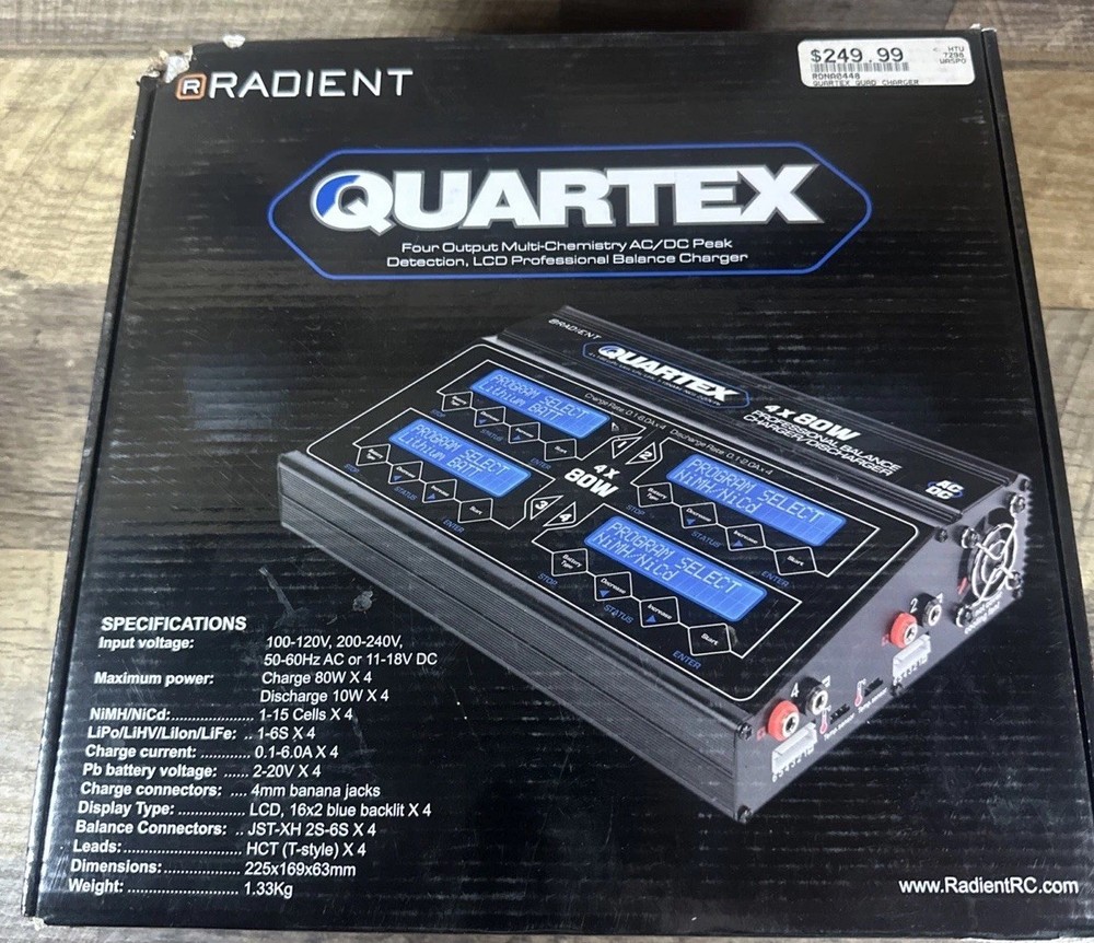 Radient RC Quartex Four Output Multi Charger