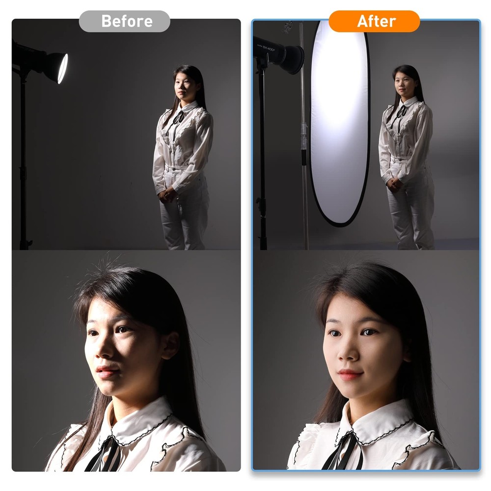40"x60" Soft Light Diffuser Collapsible Pop Out Reflector Panel Lighting Diff...