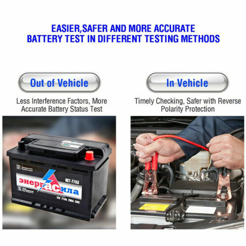 100-2000CCA Car Battery Tester 12V Load Tester Charging Cranking Analyzer Tool