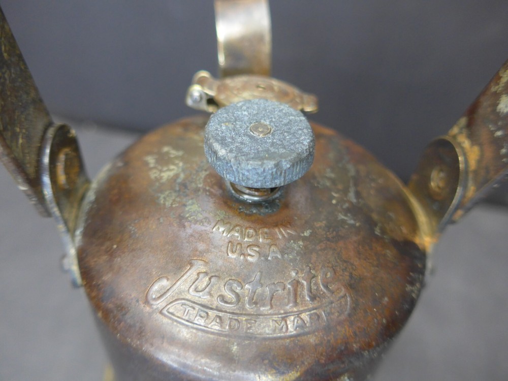 Vintage Justrite Large Miners Lantern