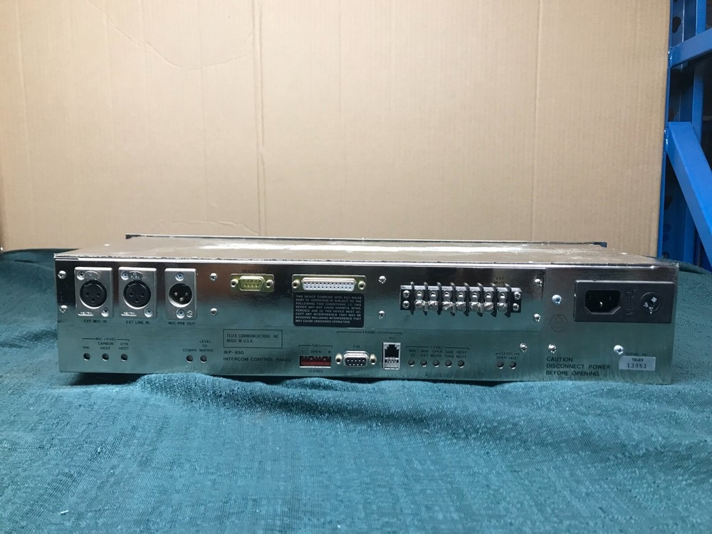 RTS Telex Matrix Intercom System IKP-950 Intercom Control Panel with Power Cord