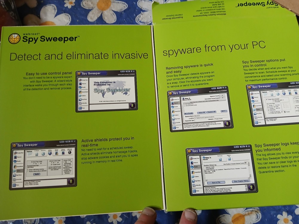 Webroot Spy Sweeper (Win98, 2000) Vintage Anti-Spyware Security Software