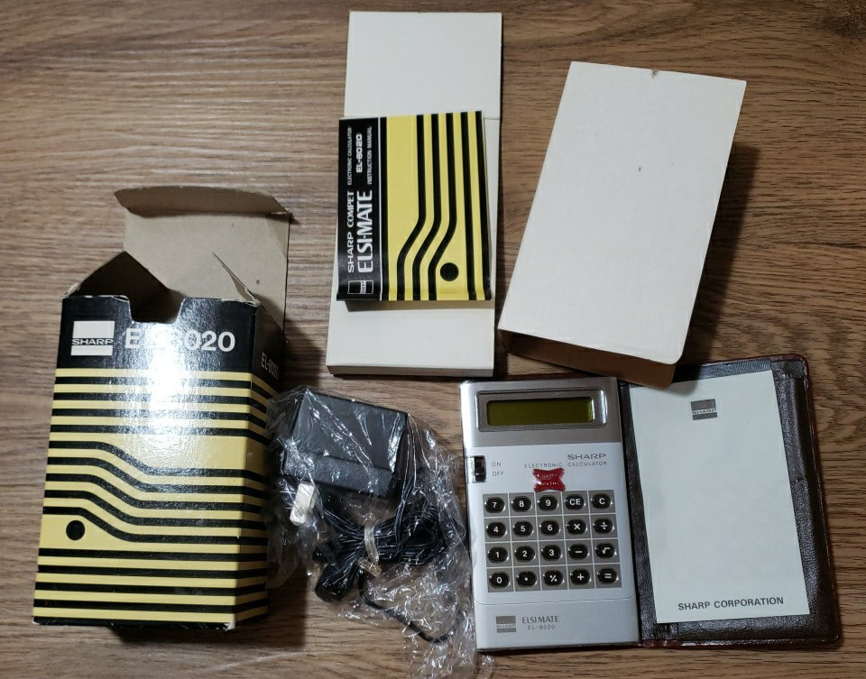 Sharp El-8020 Electronic Calculator With Miller Logo