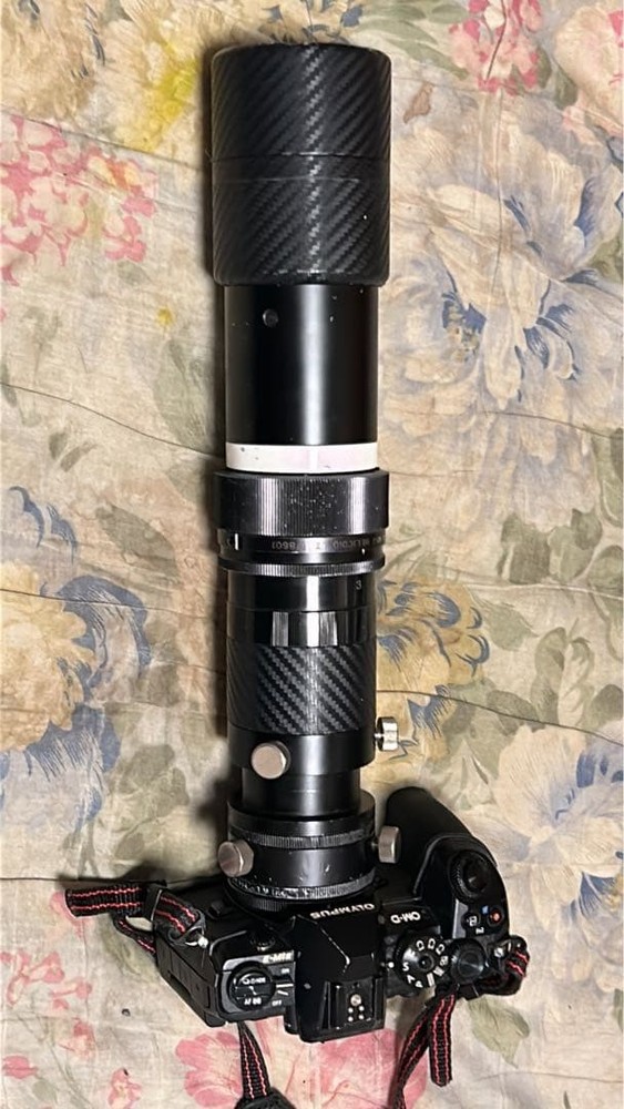Borg Telescope Lens Black with Micro Four Thirds Adapter Used