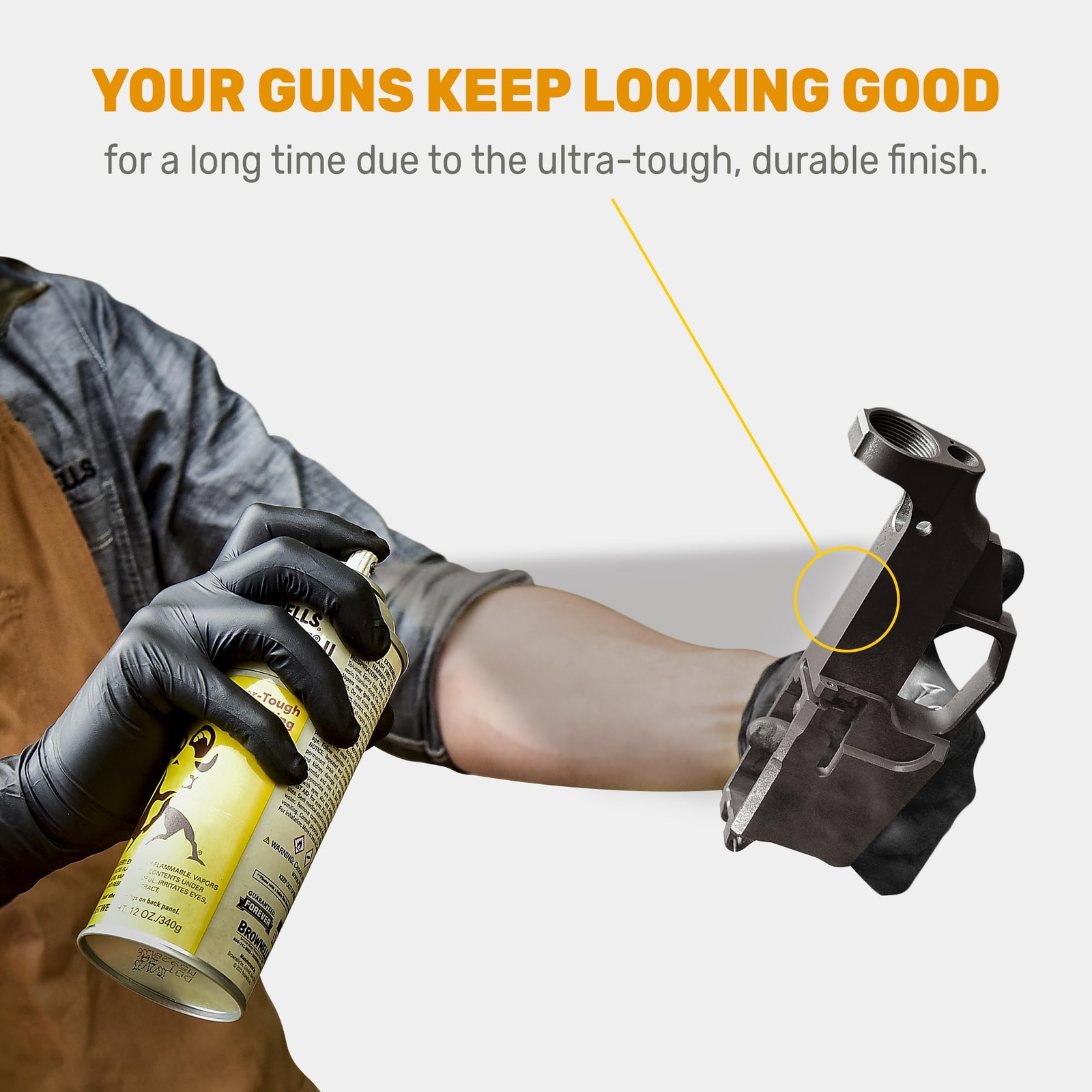 Brownells Aluma-Hyde II Epoxy Based Firearm Finish SprayCoating Parkerizing Gray