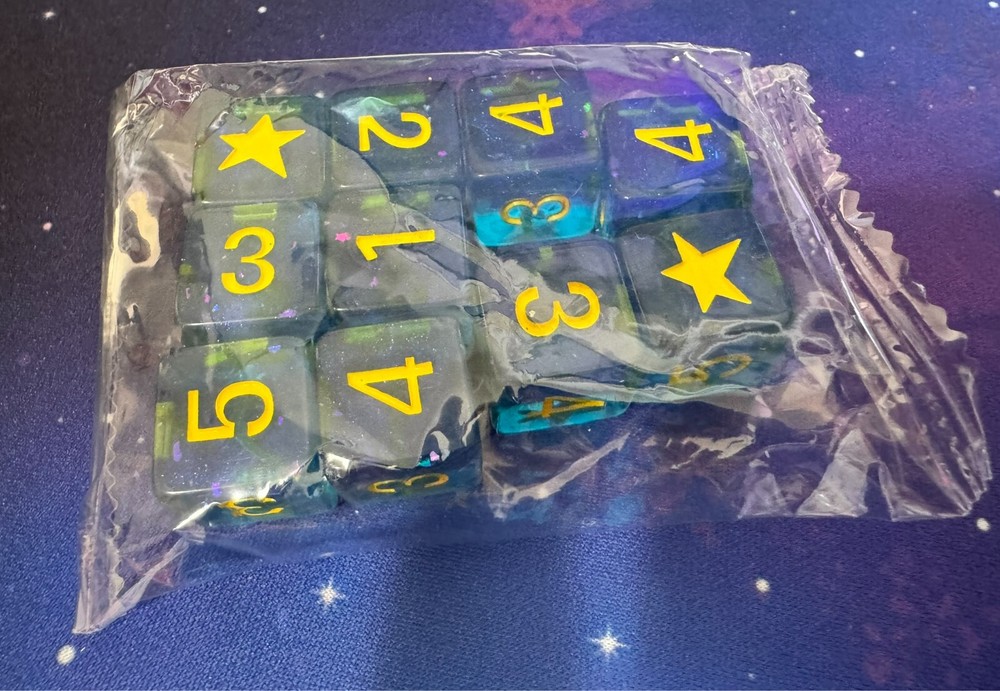 2024 Upper Deck Neopets Battledome Starry Acara Starter Deck Dice - DICE ONLY :D