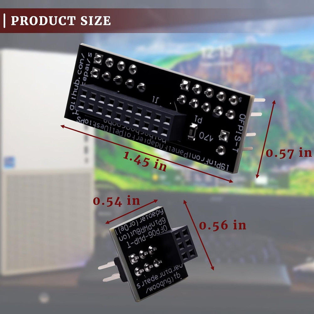 Front Panel Header Adapter Compatible with Dell Optiplex 7010 9010 7020 9020 Pre