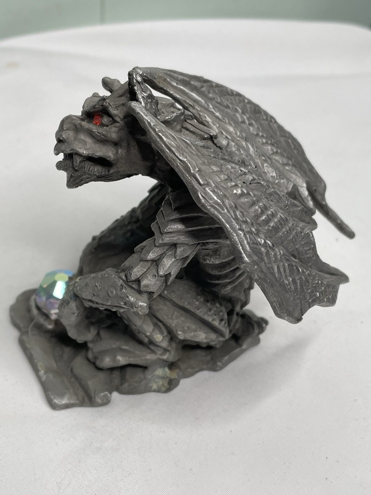Sunglo Denicolo Pewter Gargoyle Sculpture Signed 4”