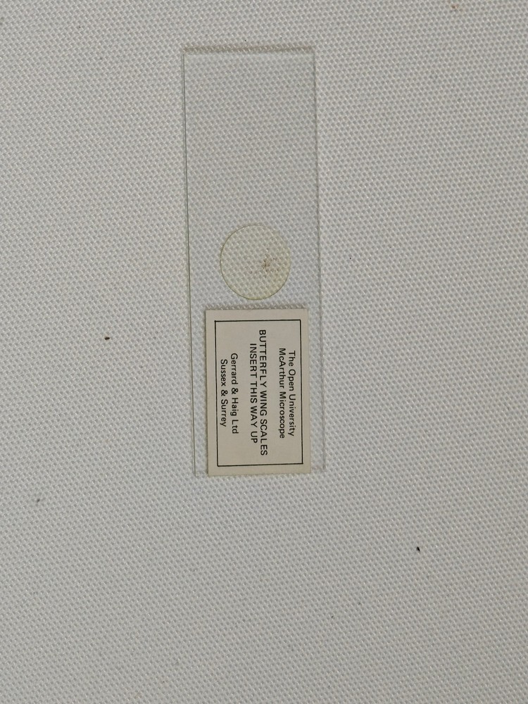 The Open University McArthur Microscope Including 3 Slides 1970 Complete