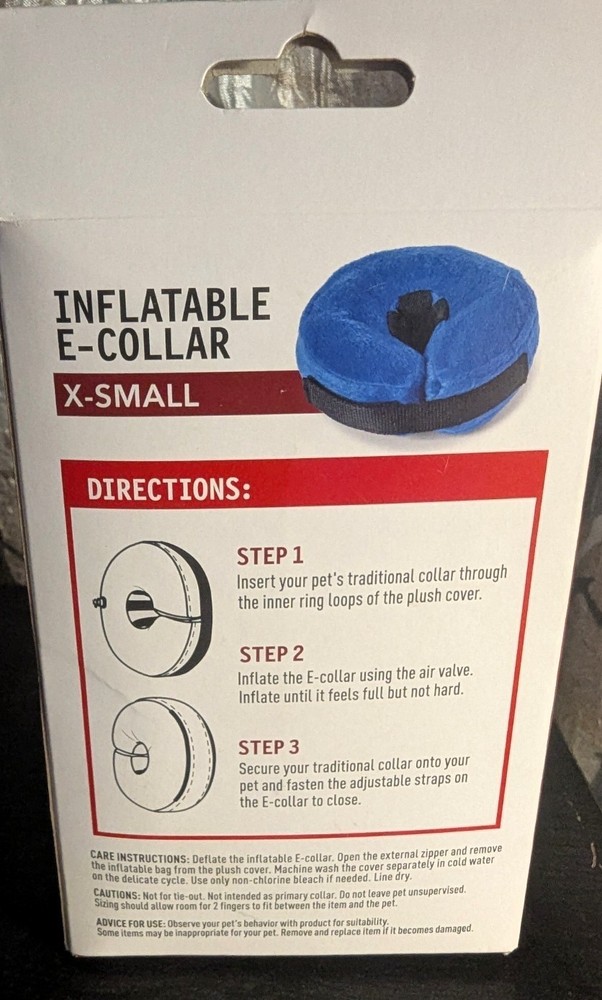 🐾 DOGMX Inflatable E-Collar – Extra Small – For Cats or Small Dogs 🐾