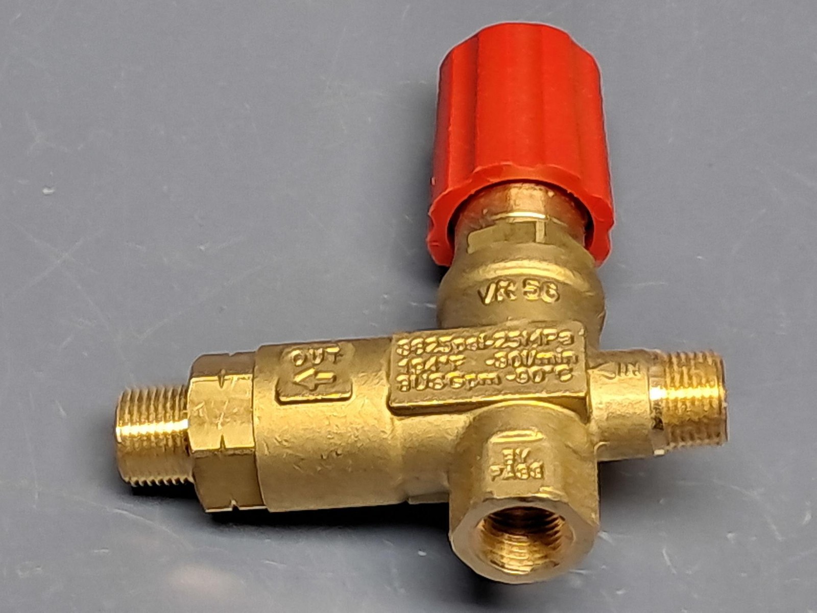 TECOMEC MECLINE VR56 Pressure Washer Unloader Valve 3625/3400 PSI 8-GPM 3/8"