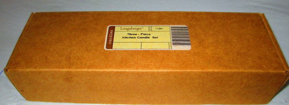 Longaberger Three Piece Kitchen Candle Set - 7126 W/BOX