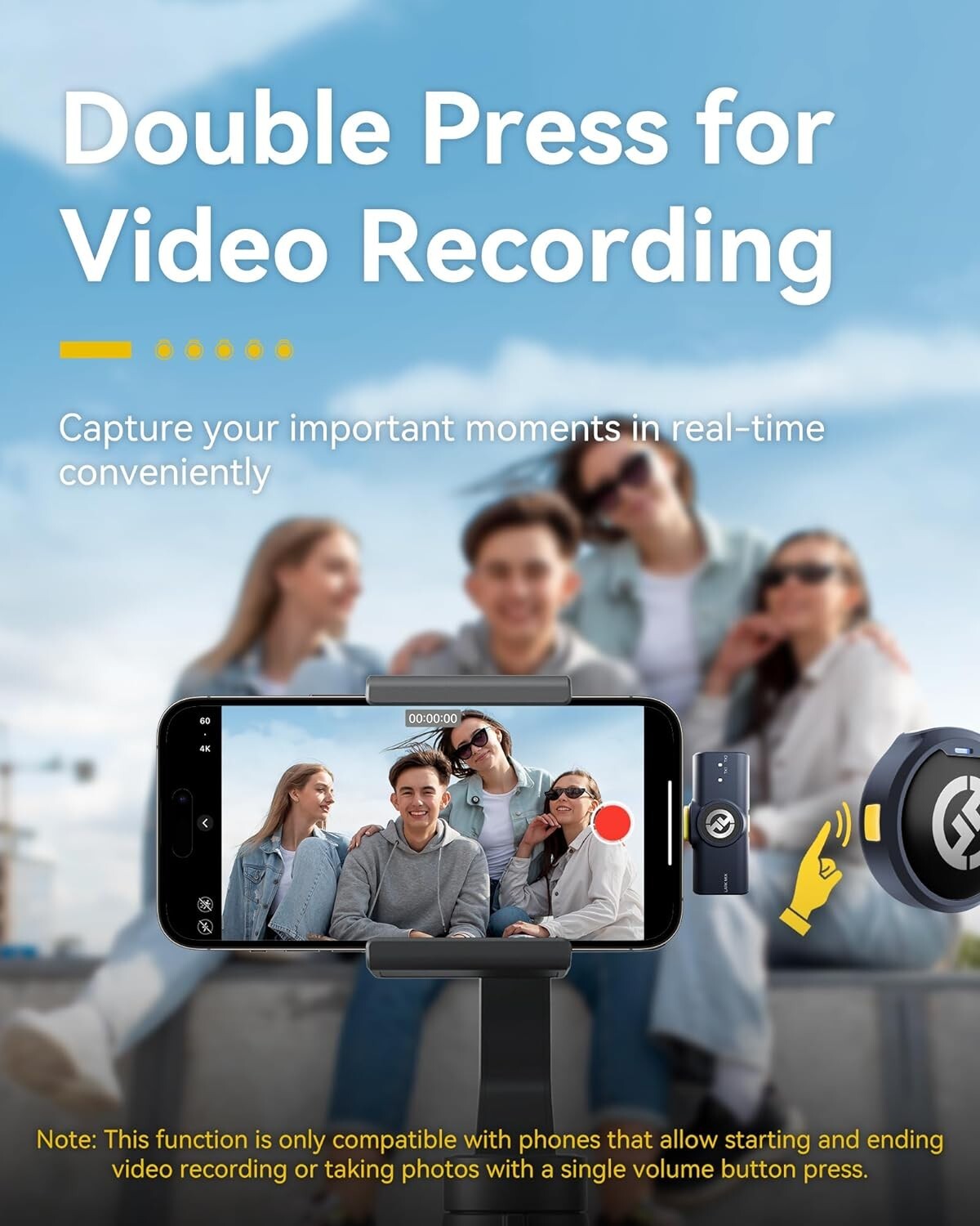 Hollyland Lark M2 Wireless Lavalier Microphone for iPhone 15 & Android, USB C