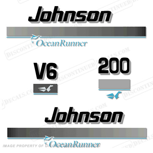 Fits Johnson 200hp OceanRunner Decals