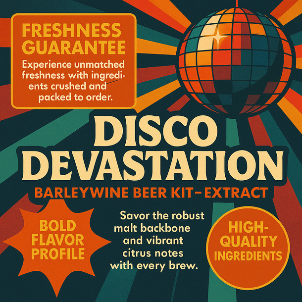 Label Peelers Disco Devastation Barleywine Beer Kit - Extract