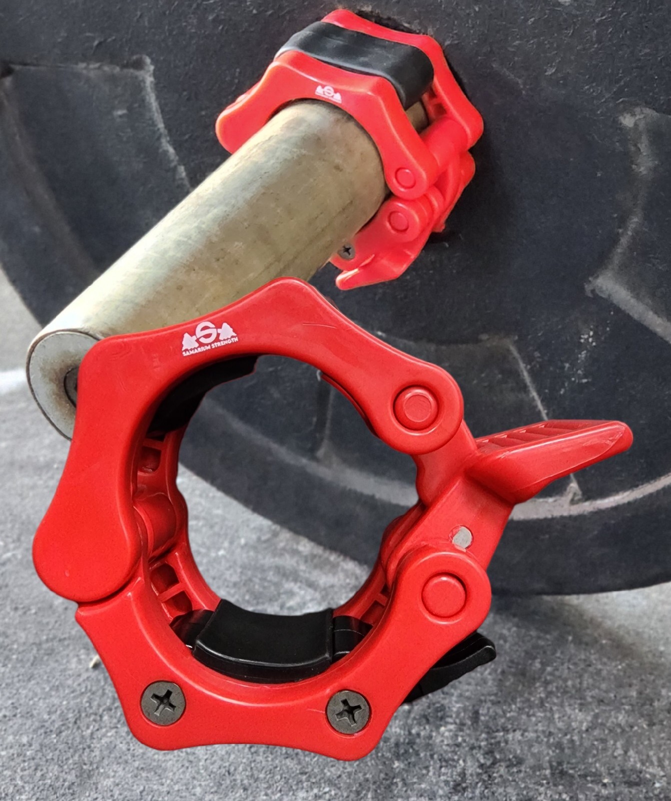 2 Inch Olympic Barbell Clamps Lock Clip Quick Release Collars Standard Gym Bar