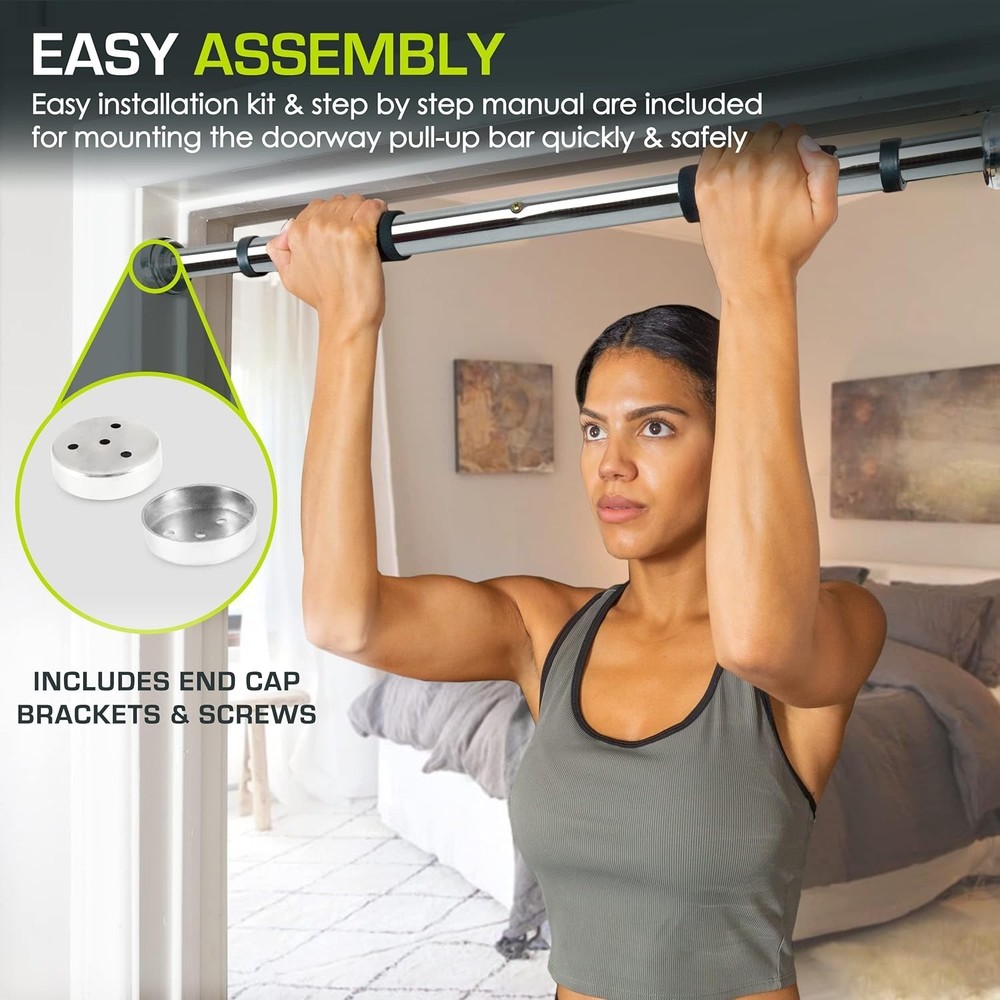 Versatile Multi-Use Pull-Up Bar with Adjustable Width for Maximum Home Training