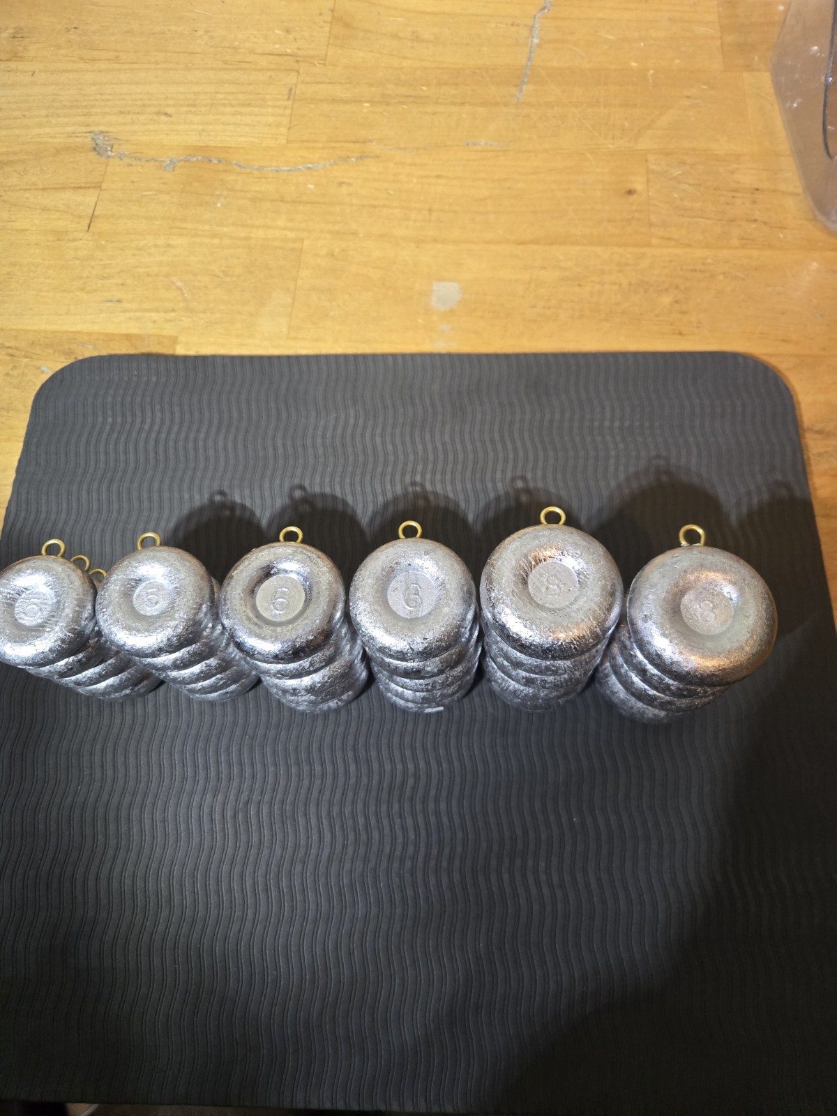 Coin / River Sinkers 5oz, 6oz, & 8oz 10 each lead fishing weights