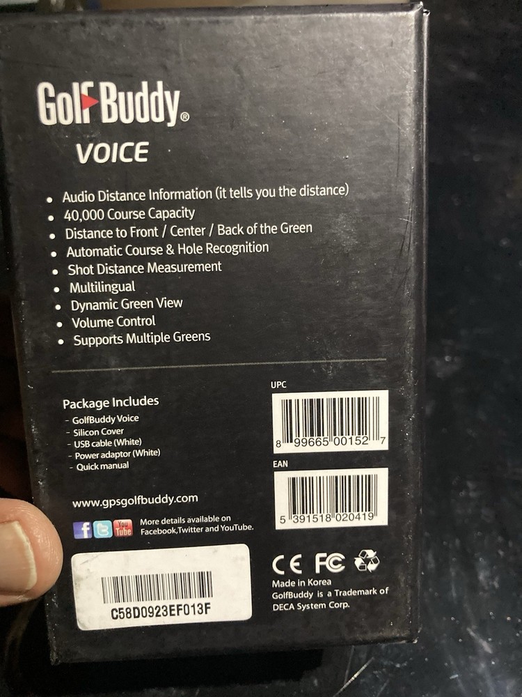 GolfBuddy Voice Talking GPS Rangefinder – 40,000+ Courses – Tested