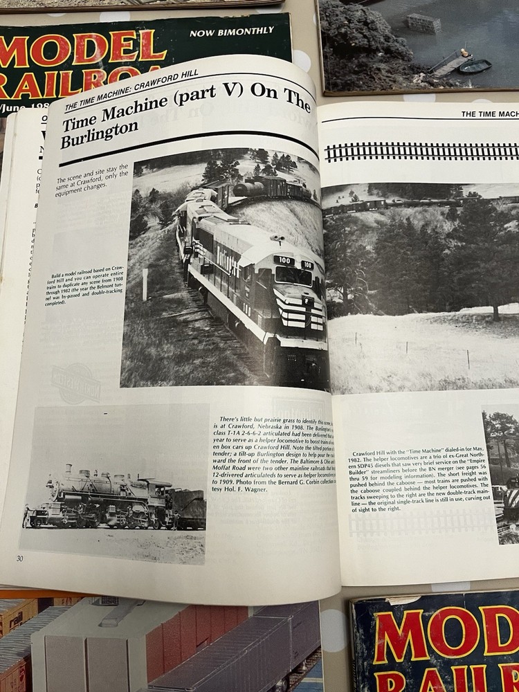 Model Railroading Magazine 1984 Complete 6 Issues Design, Landscape, Instruction