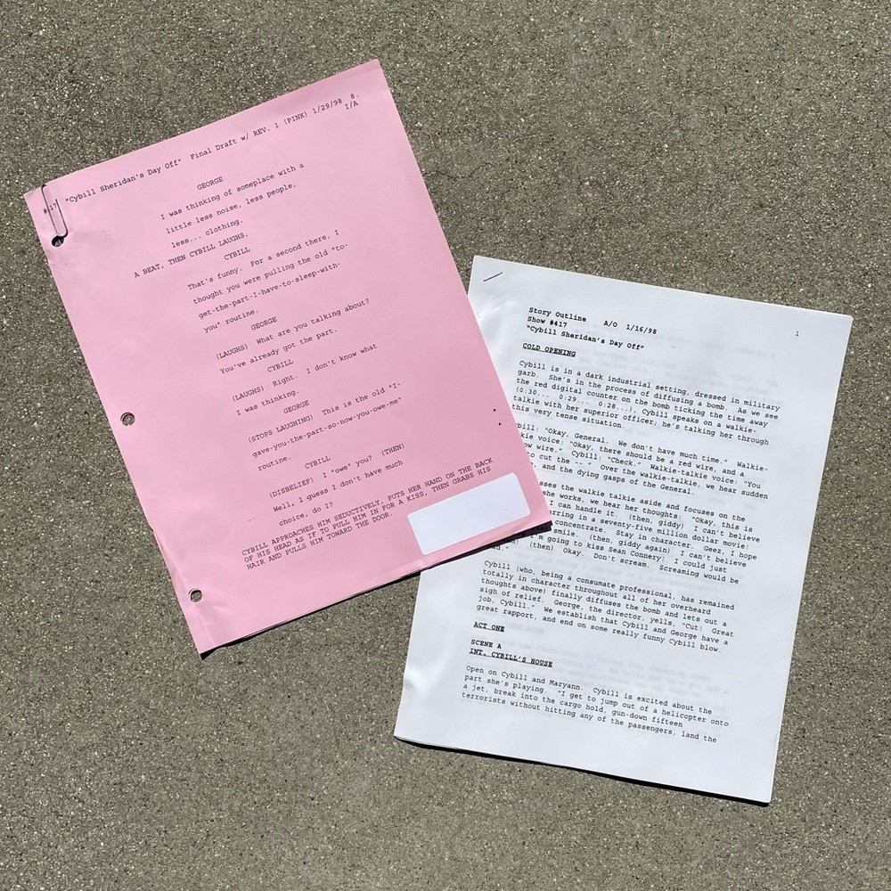 CYBILL 1998 TV Series SET Production Used Scripts Table Final Revised A/O Drafts