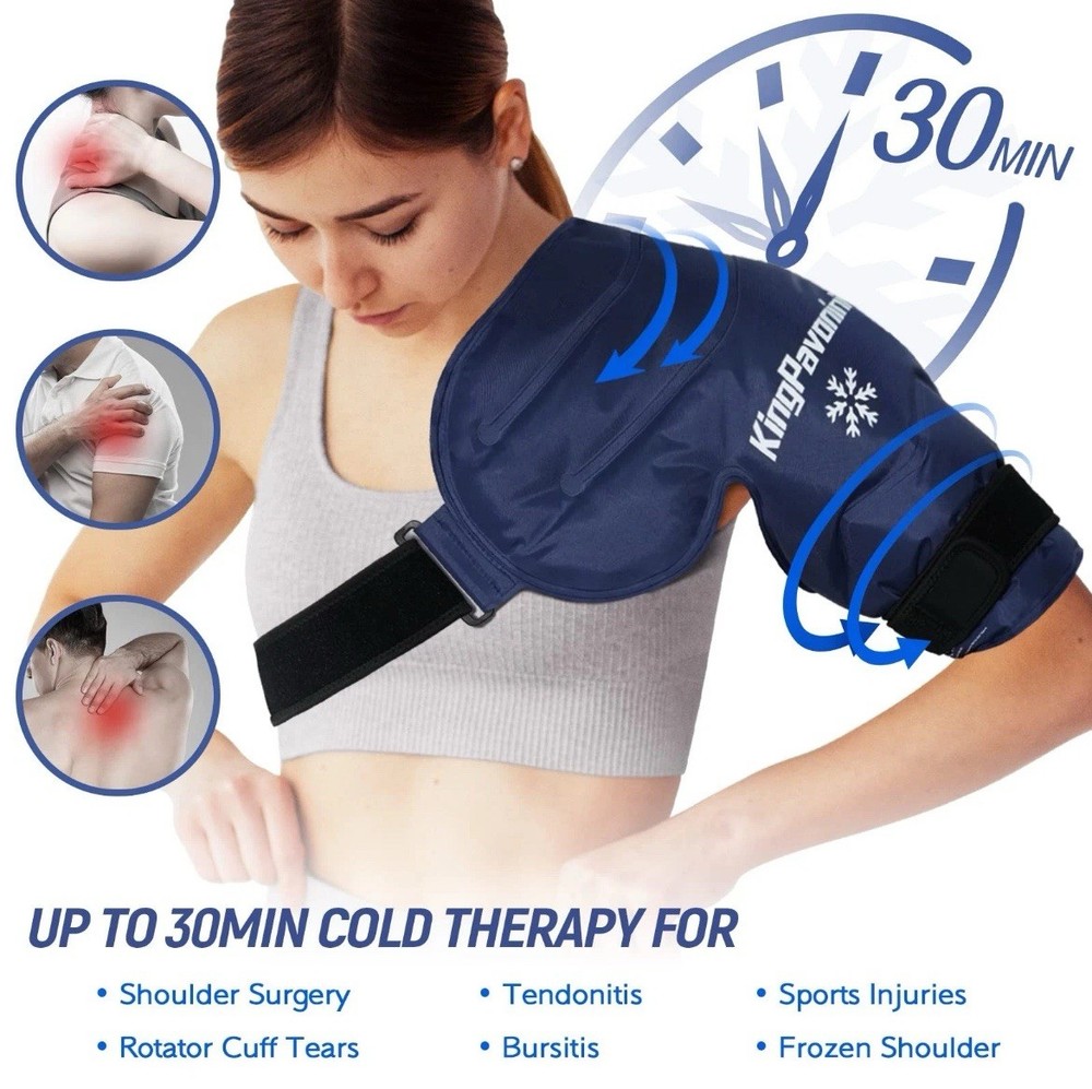 Shoulder Ice Pack Rotator Cuff Cold Therapy, Reusable Gel Ice Pack for Should...