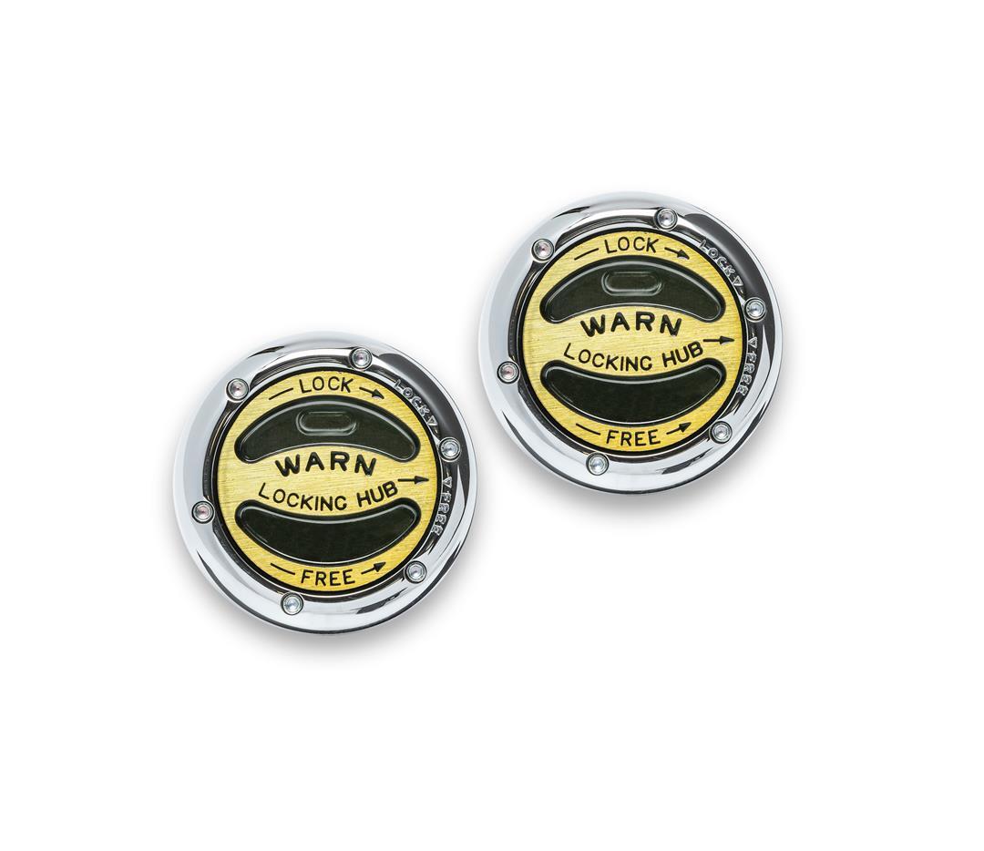 Warn 20990 Locking Premium Manual Hub 19 Spline Internal Mount Set Of 2