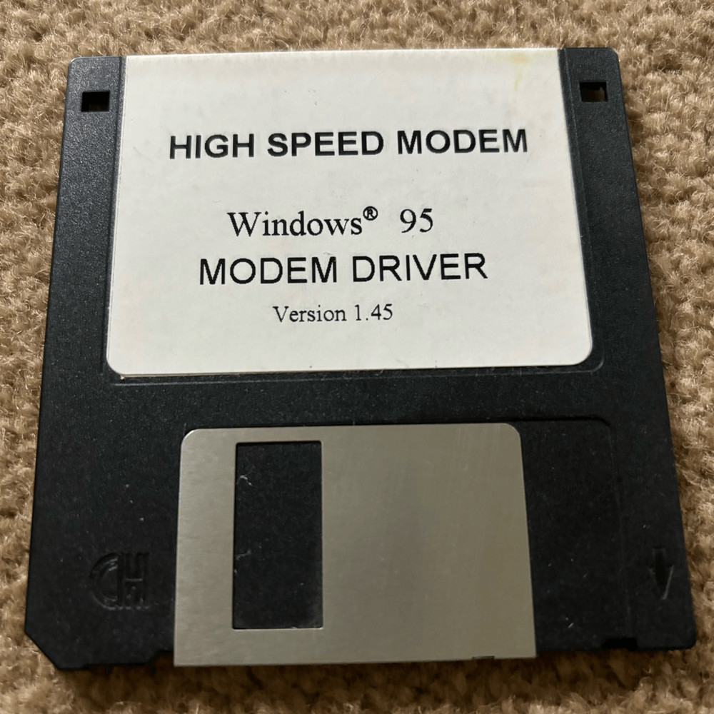 High Speed Modem Windows 95 Modem Driver Version 1.45 Floppy Disk