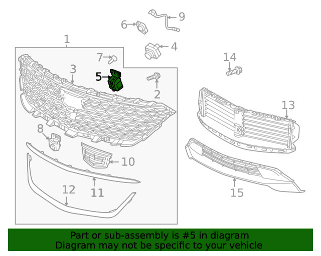 Genuine GM Front Camera Bracket 42820140