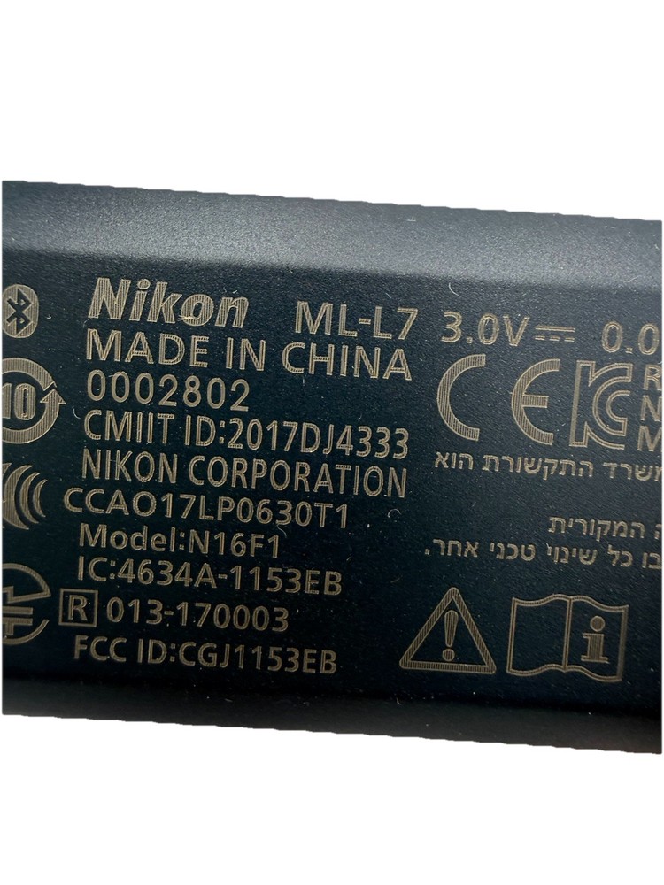 Nikon ML-L7 Bluetooth Remote Control OPEN BOX