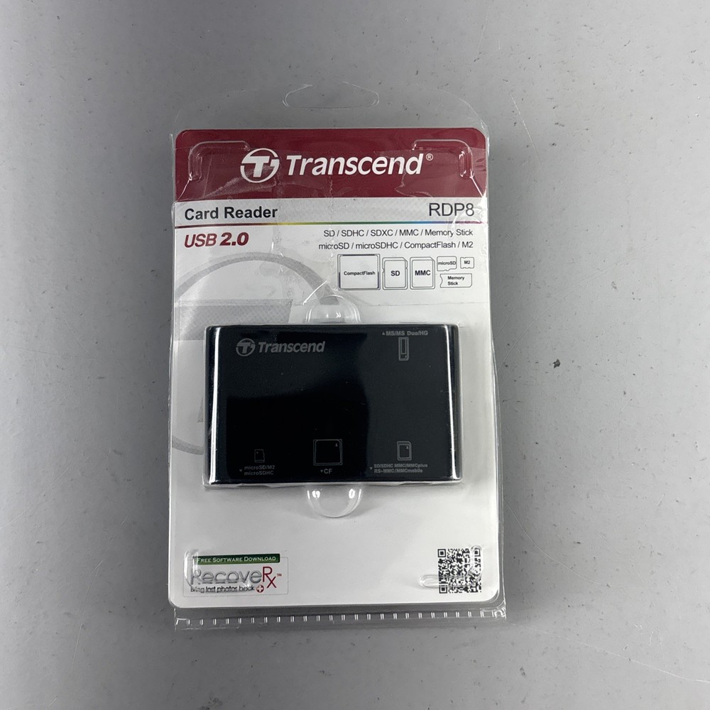 NEW Transcend USB 2.0 Card Reader RDP8 New