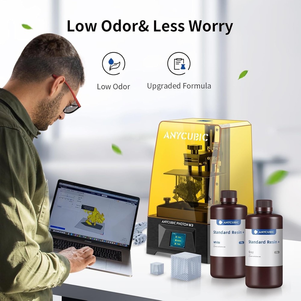 Black 3D Printer Resin 1000g - High Precision & Low Shrink Technology