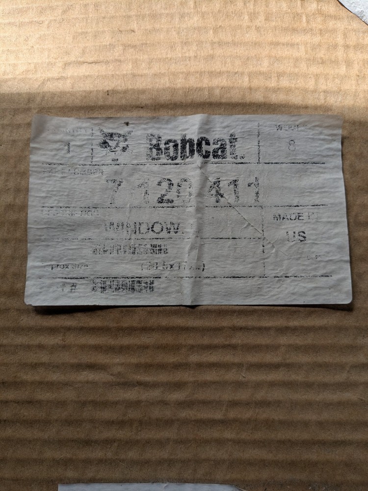 Bobcat BC7120411 Fits Bobcat Window
