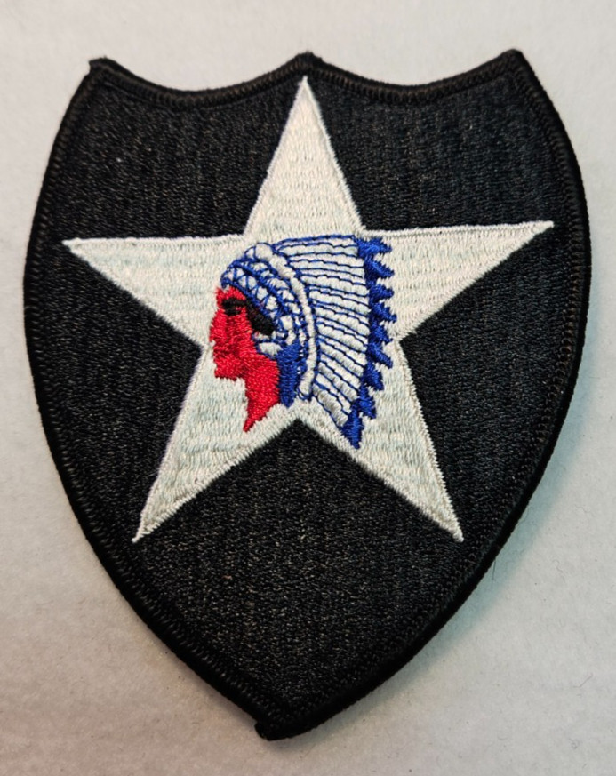 US Army 2nd Infantry Division Indian Head  4X3" Patch