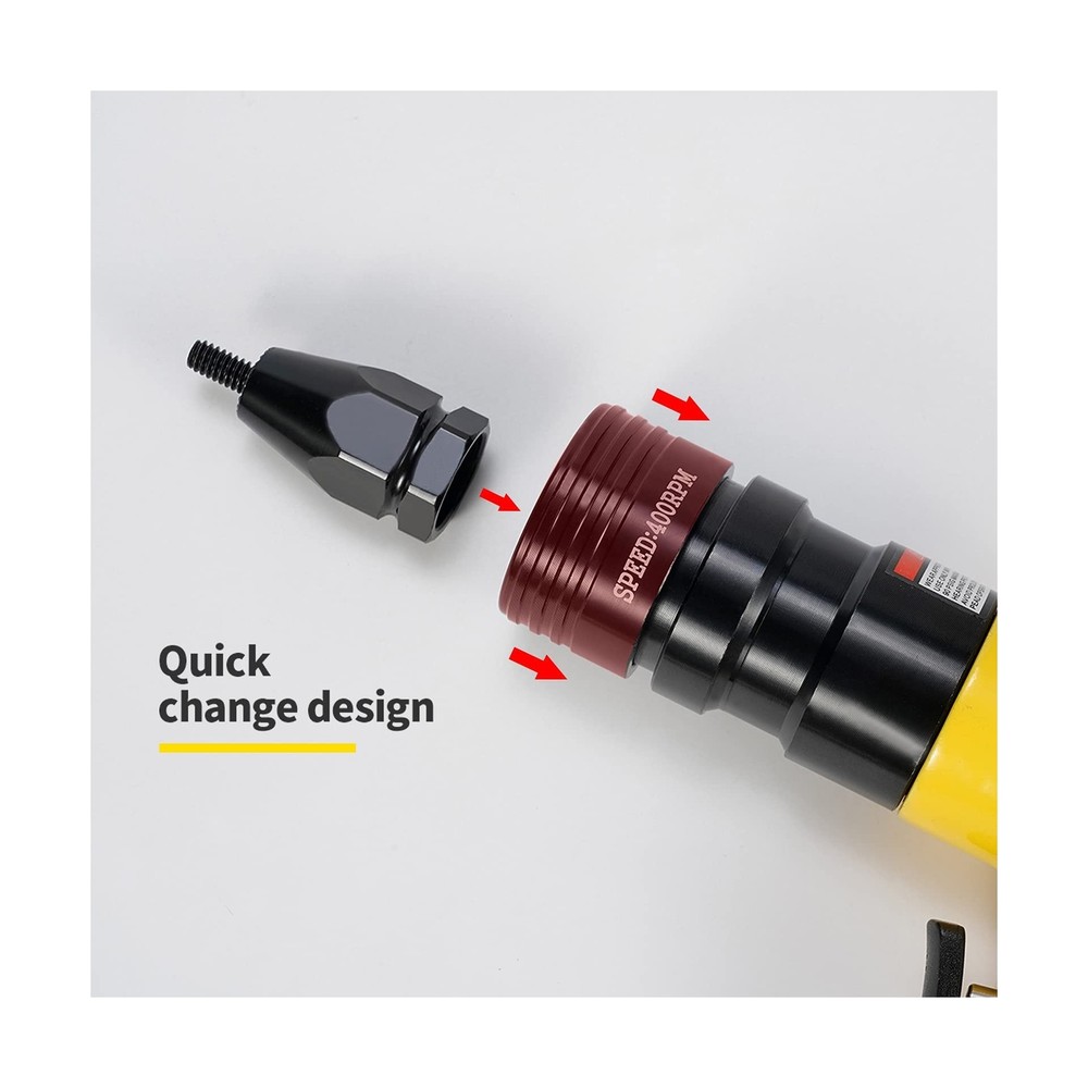HIFESON Pneumatic Self-Locking Rivet Nut Gun Head(Replacement Mandrel Each 5p...