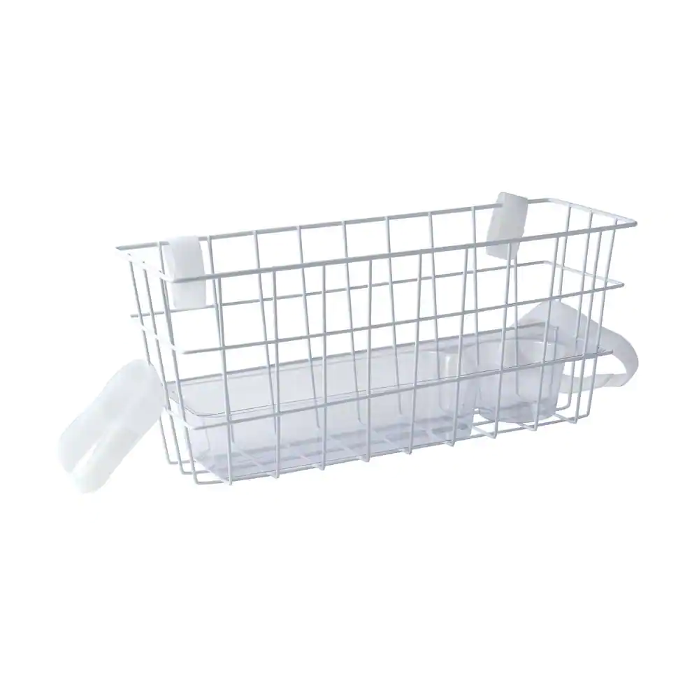 Walker Basket with Tray and Cup Holder White