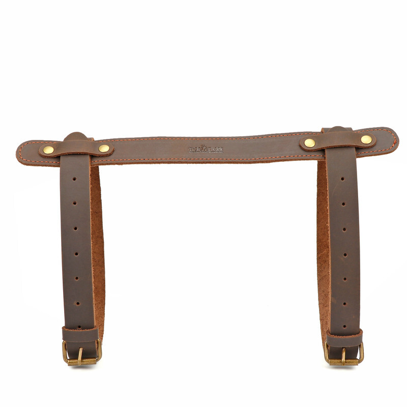 Leather Picnic Motorcycle Blanket Carrying Handle Belt Bedroll Strap Adjustable