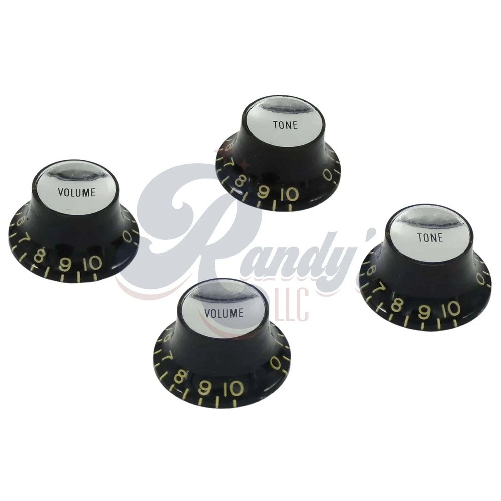 Advanced Plating (Historic Series) CAB Top Hat/Reflector Knobs - Tone & Volume