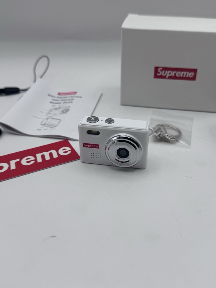 Supreme Digital Camera Keychain White