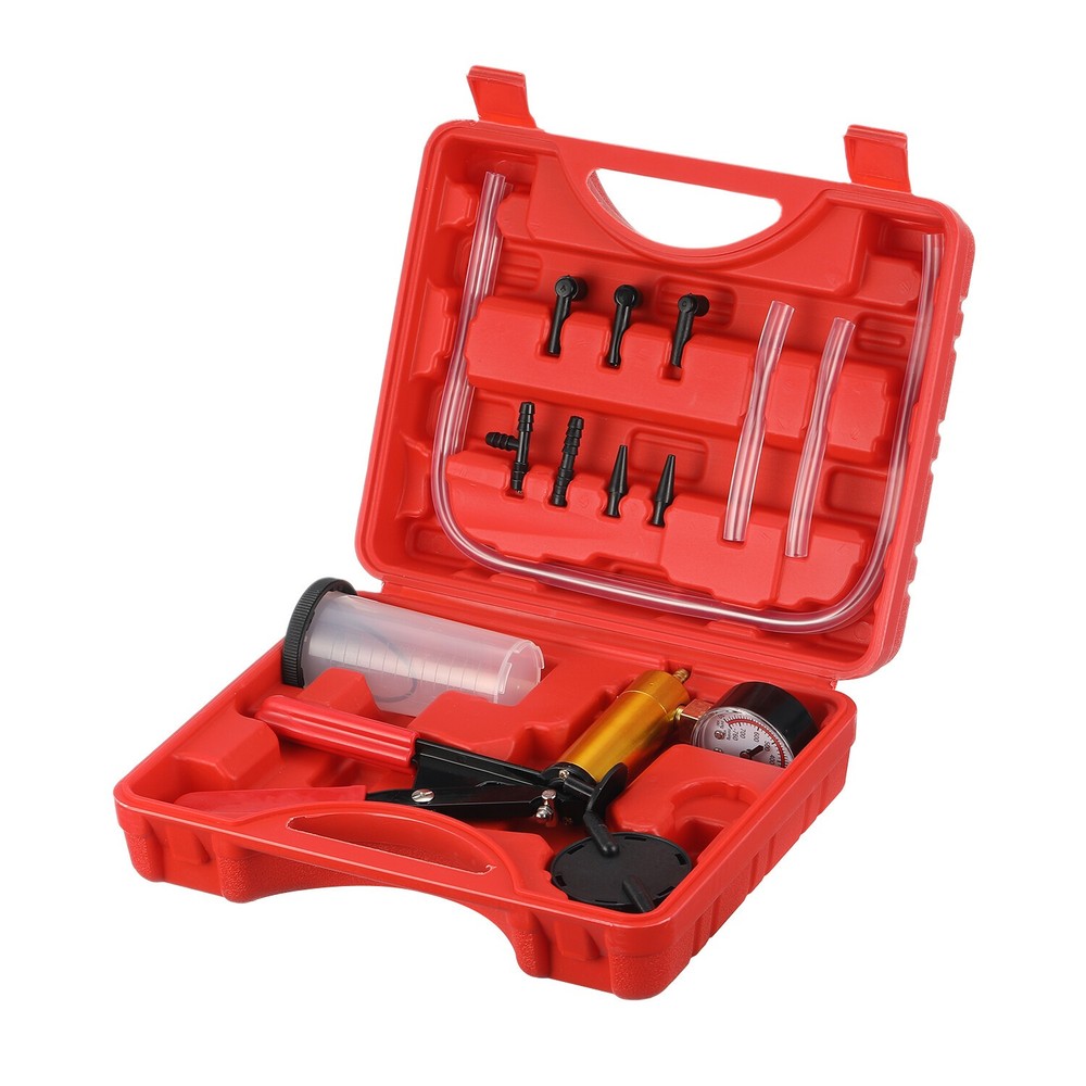 Hand vacuum pressure pump tester Brake Fluid Bleeder Bleeding Kit