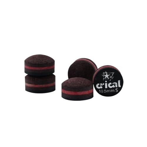 Pool Cue Tips 5 Layer Pooltick Tips (Hardnessoft/Medium/Hard) 10.5mm S