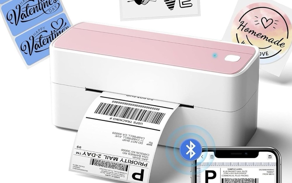 Logistics Label Printer PM-241-BT with Accessories & Quick Start Guide