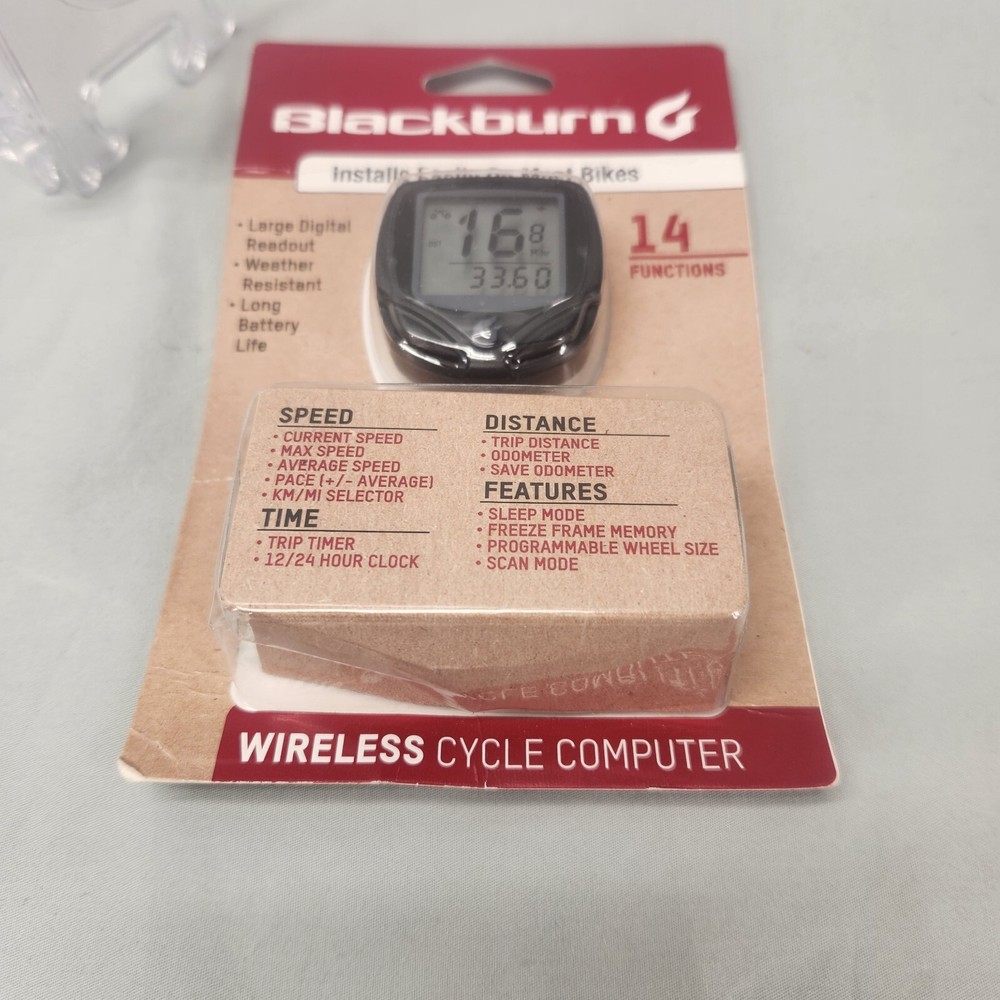 Blackburn Wireless Cycle Computer Speed Distance Timer NEW