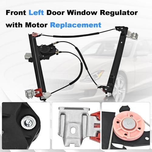 Driver Power Window Regulator w/Motor Compatible with Maserati Front Left