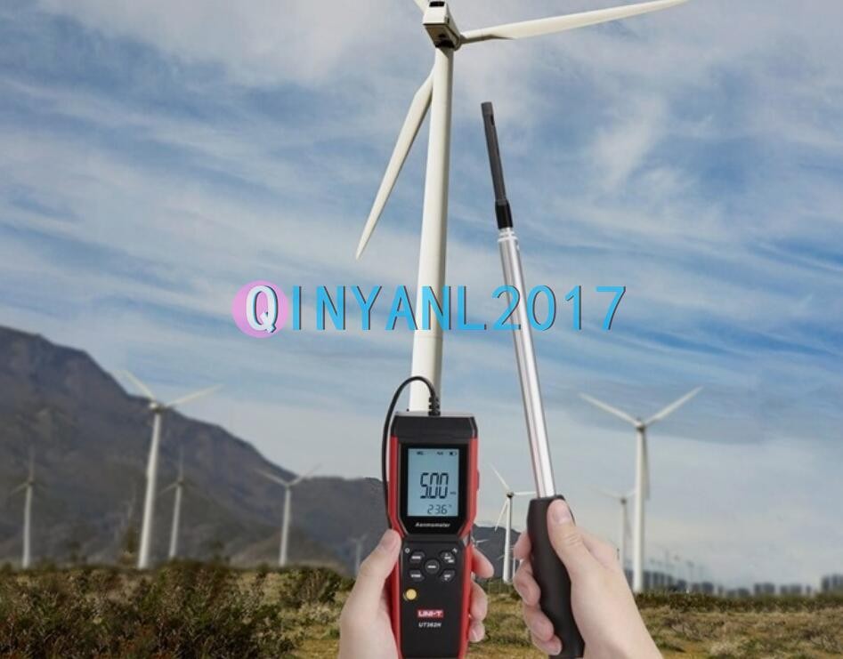 UNI-T UT362H Hot Wire Anemometer Sensor Wind Velocity/Volume/Temperature Tester